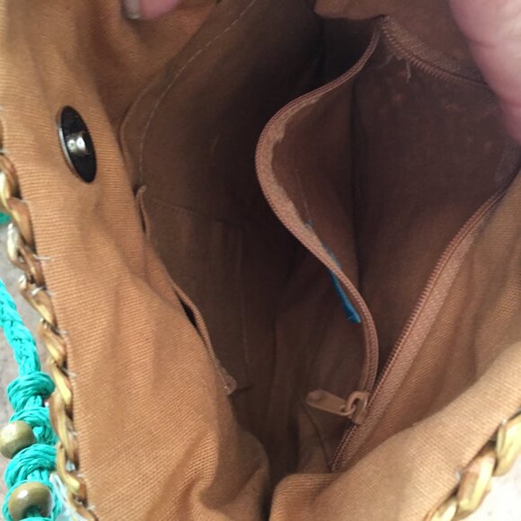 NWT Blue Miami straw handbag - Picture 11 of 15